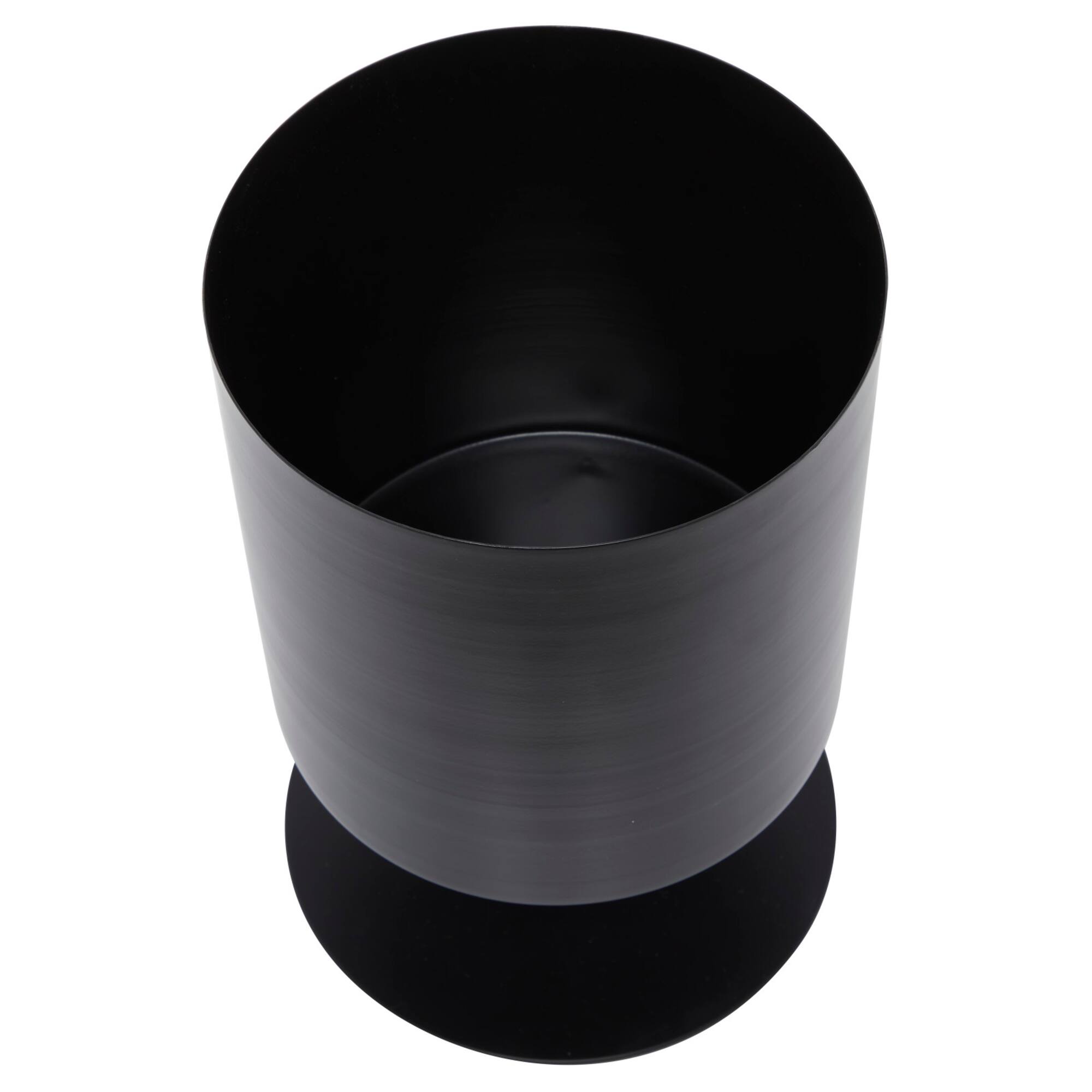 Black Modern Planter, Set of 3" 14", 12", 10"